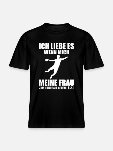 Handball Player Handball Gift -  RELAXED FIT Unisex Organic T-Shirt - black