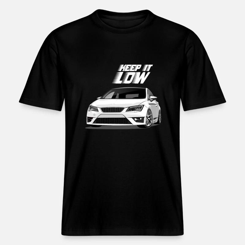 Leon 5F FR Keep it low -  RELAXED FIT Unisex Organic T-Shirt - black