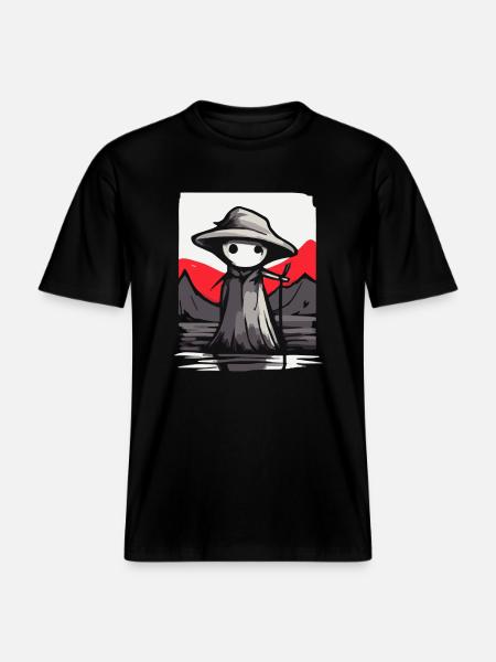 Japans Rote Sonne: Der Berg-Schäfer -  RELAXED FIT Unisex Organic T-Shirt - Schwarz