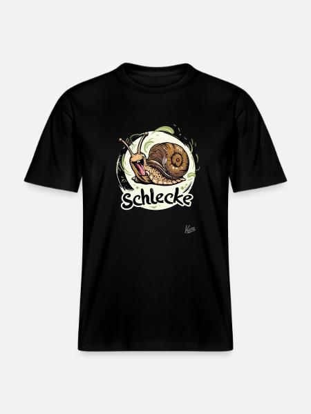 This snail is a snail - RELAXED FIT Unisex Organic T-Shirt - black