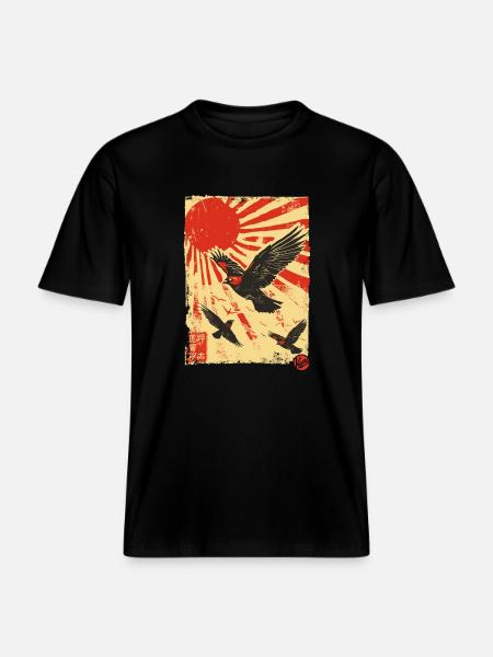 Propaganda birds in the sky - RELAXED FIT Unisex Organic T-Shirt - black