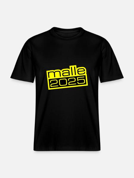 Malle 2025 - RELAXED FIT Unisex Organic T-Shirt - Schwarz