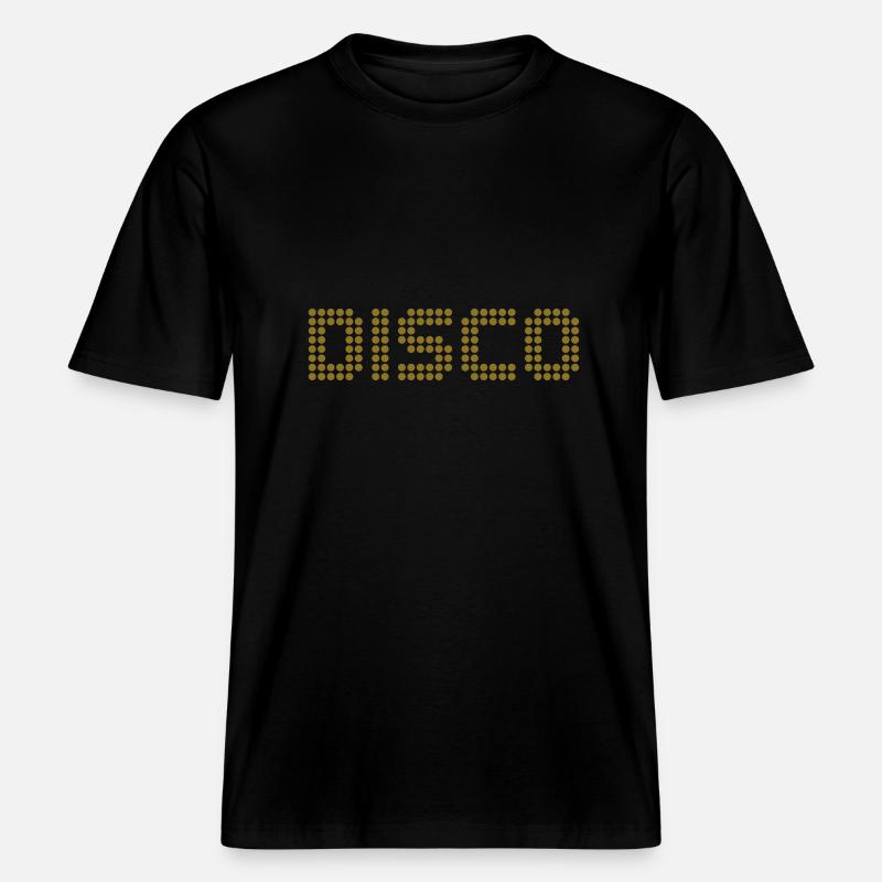 Disko -  RELAXED FIT Unisex Organic T-Shirt - Schwarz