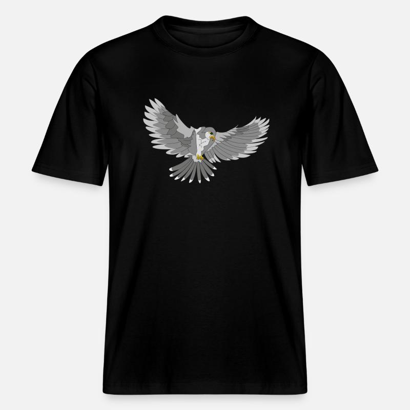 Greifvogel - RELAXED FIT Unisex Organic T-Shirt - Schwarz