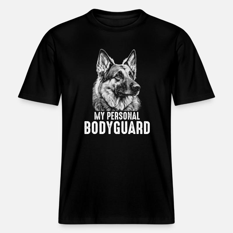 Malinois Hund - RELAXED FIT Unisex Organic T-Shirt - Schwarz
