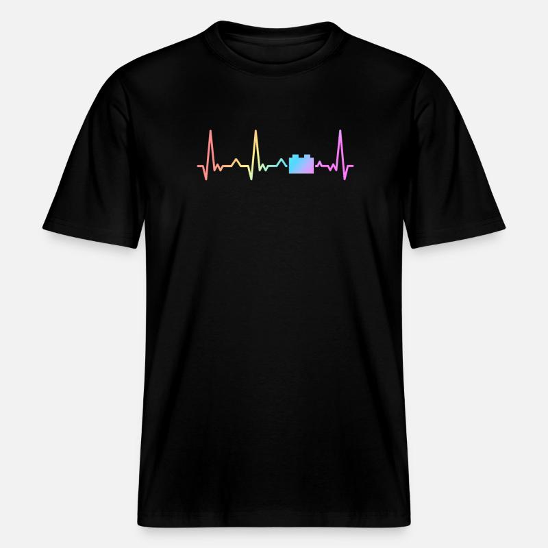 Brick Builder Master Builder Klemmbaustein -  RELAXED FIT Unisex Organic T-Shirt - black