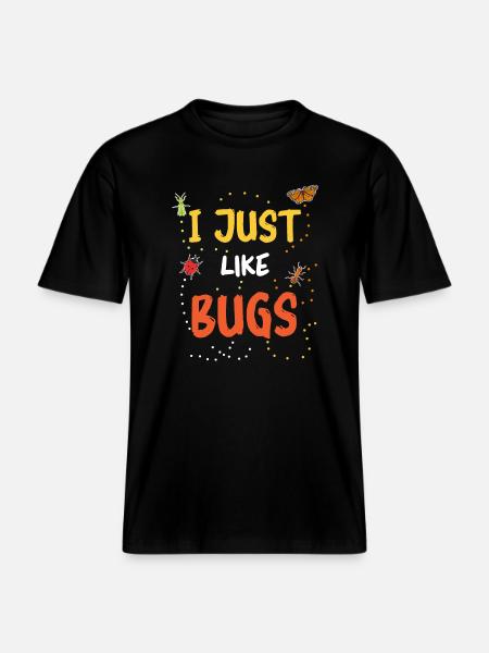 Insect Entomologist Biology - RELAXED FIT Unisex Organic T-Shirt - black