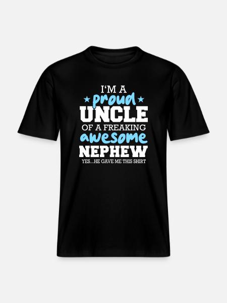 Uncle Fmilie Great-Uncle Uncle's - RELAXED FIT Unisex Organic T-Shirt - black