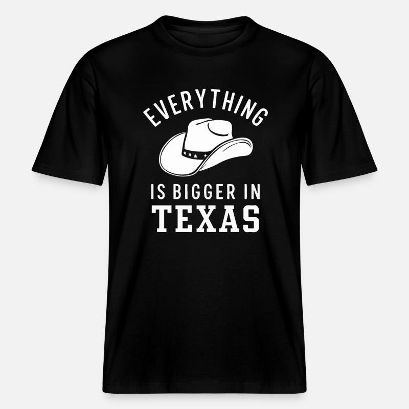 Texas State Texans Texas -  T-shirt unisexe RELAXED FIT en coton bio - noir
