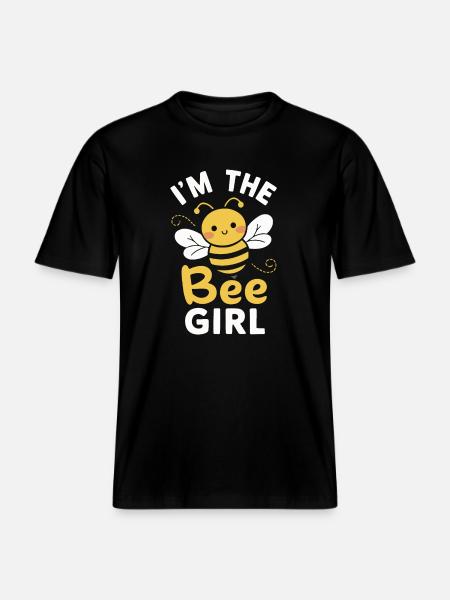 honey bee, beekeeper, bee, bee - RELAXED FIT Unisex Organic T-Shirt - black
