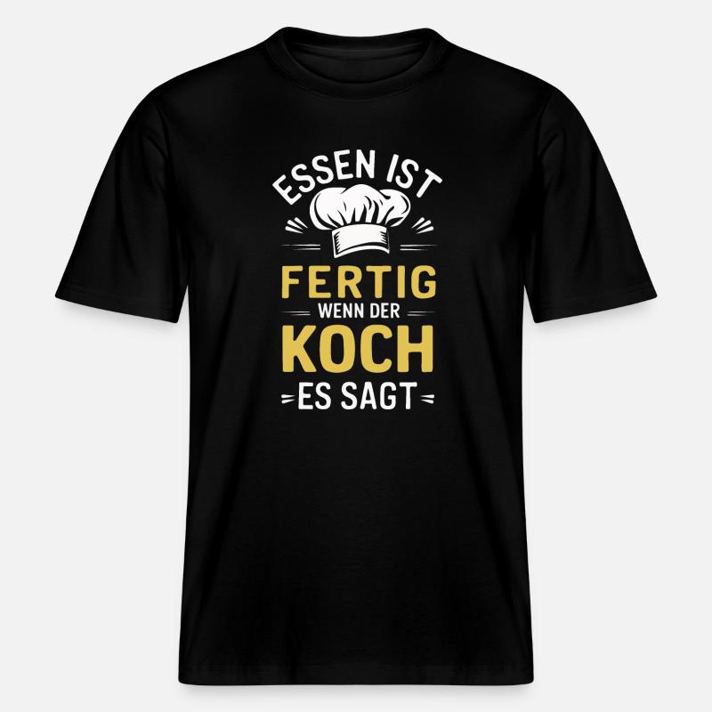 Chef Chef -  T-shirt unisexe RELAXED FIT en coton bio - noir