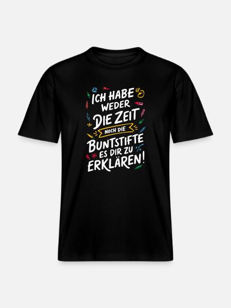 Sarcasm Irony Funny Sarcastic Sayings - RELAXED FIT Unisex Organic T-Shirt - black