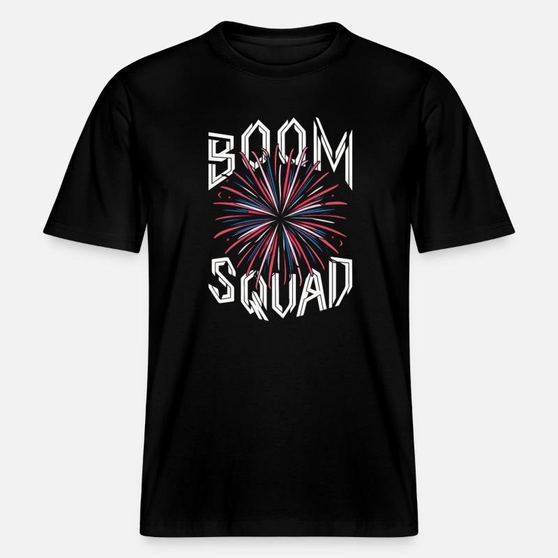 Pyrotechnics Fireworks Pyrotechnics -  RELAXED FIT Unisex Organic T-Shirt - black