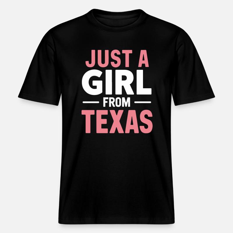 État du Texas Texans Texas - T-shirt unisexe RELAXED FIT en coton bio - noir