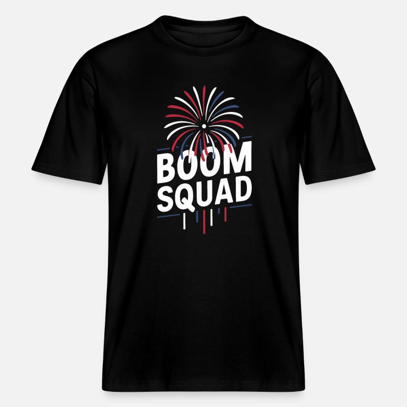 Pyrotechnics Fireworks Pyrotechnics -  RELAXED FIT Unisex Organic T-Shirt - black