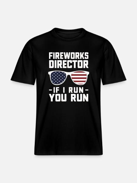 Pyrotechnics Fireworks Pyrotechnics - RELAXED FIT Unisex Organic T-Shirt - black