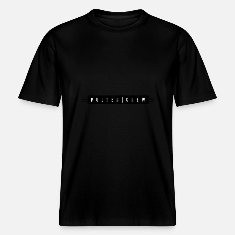 Polter Crew Fiançailles Mariage - T-shirt unisexe RELAXED FIT en coton bio - noir