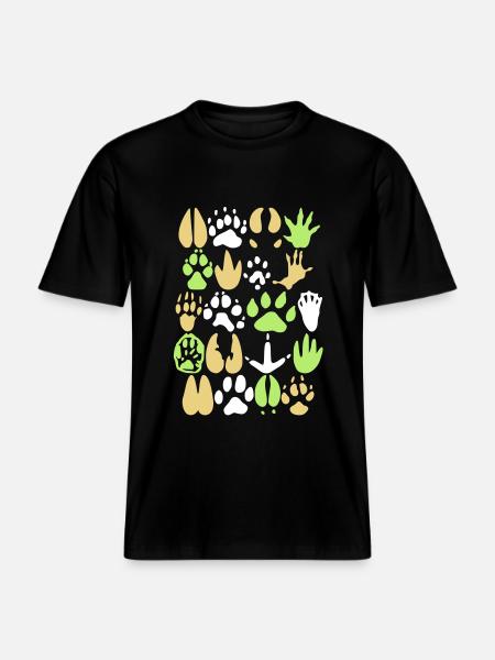 traces2 -  RELAXED FIT Unisex Organic T-Shirt - black