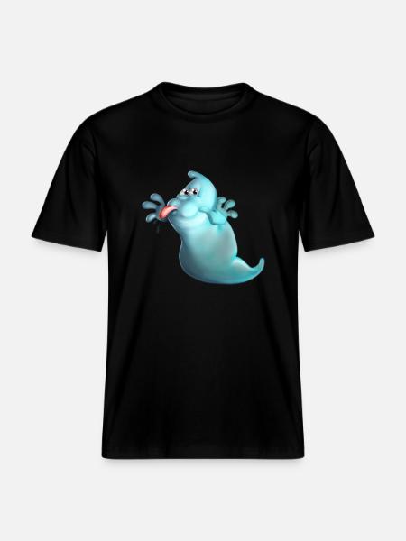 Ghost - RELAXED FIT Unisex Organic T-Shirt - Schwarz