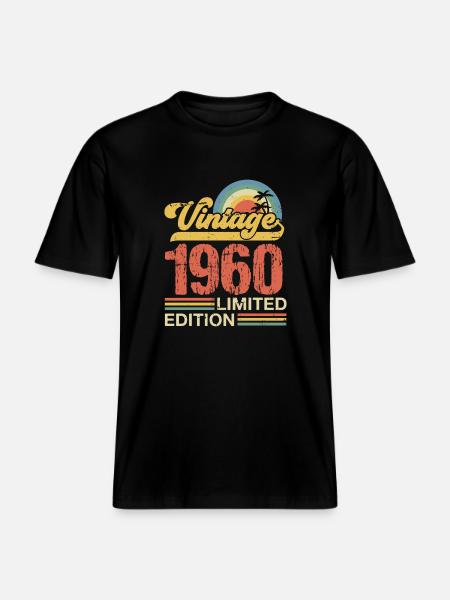 1960 -  RELAXED FIT Unisex Organic T-Shirt - Schwarz