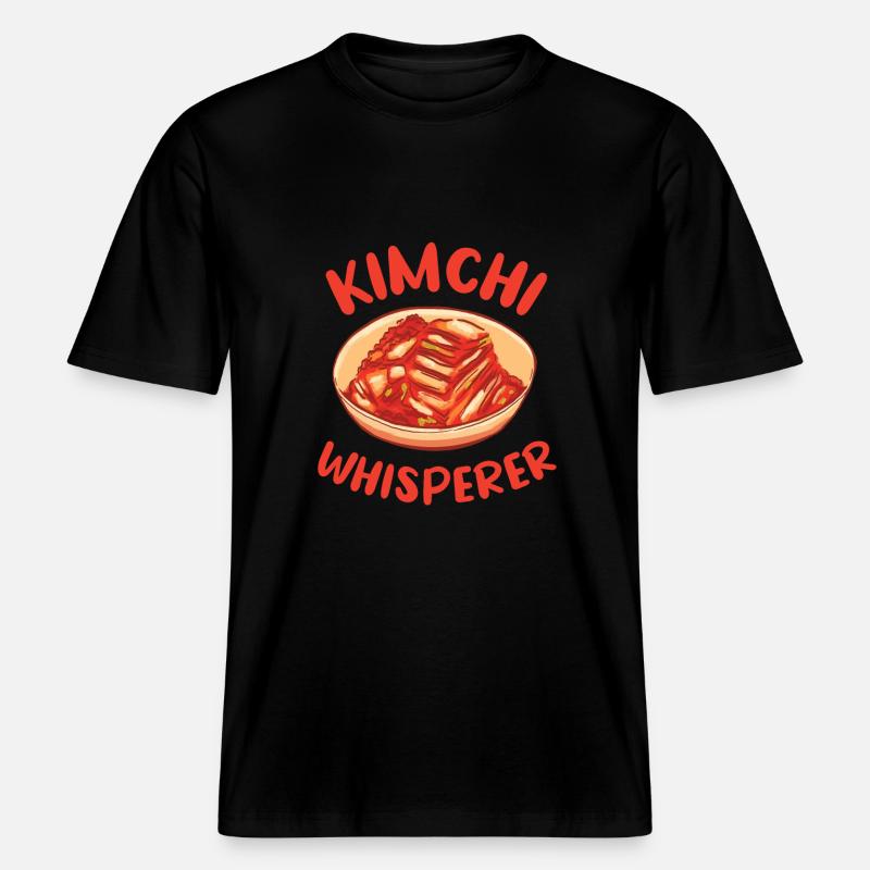 Kimchi Flüsterer Geschenk -  RELAXED FIT Unisex Organic T-Shirt - Schwarz