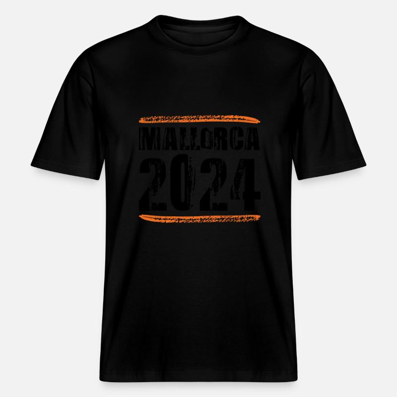Devis Majorque 2024 -  T-shirt unisexe RELAXED FIT en coton bio - noir