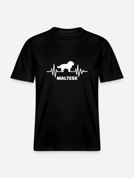 Malteser - RELAXED FIT Unisex Organic T-Shirt - Schwarz