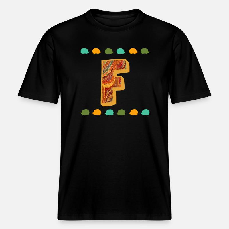 Hérisson E 22 F - T-shirt unisexe RELAXED FIT en coton bio - noir