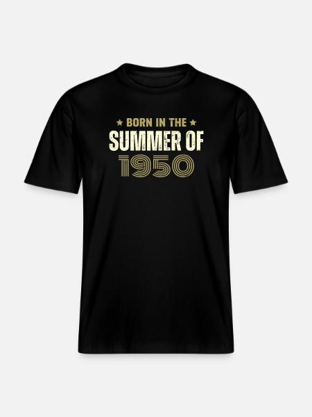 Vintage 1950's Vintage 1950's Birthday Gift - RELAXED FIT Unisex Organic T-Shirt - black