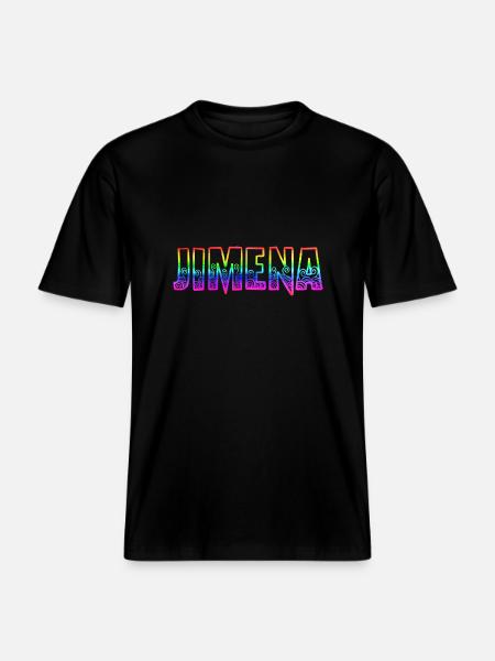 jimena rs rainbow - RELAXED FIT Unisex Organic T-Shirt - black