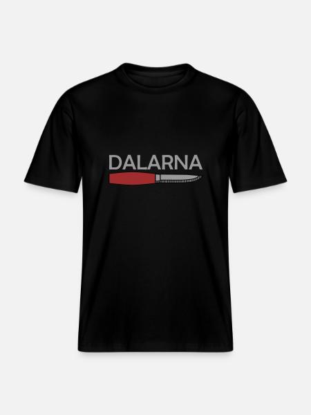 Dalarna - RELAXED FIT Unisex Organic T-Shirt - black