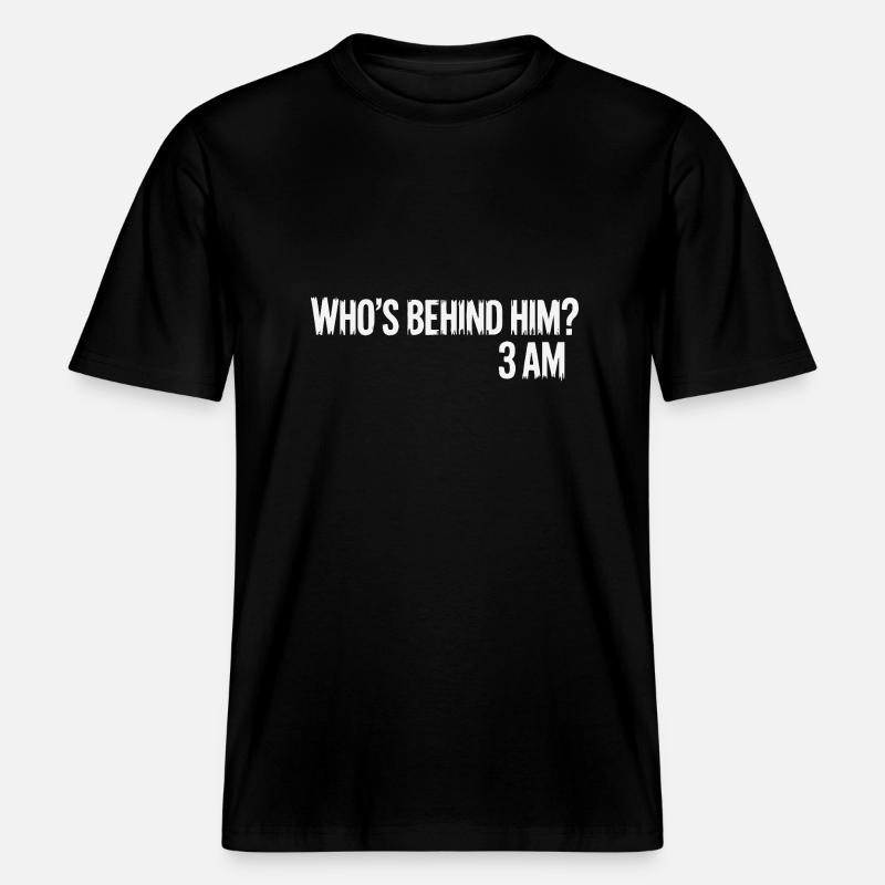 HINTER IHM -  RELAXED FIT Unisex Organic T-Shirt - Schwarz