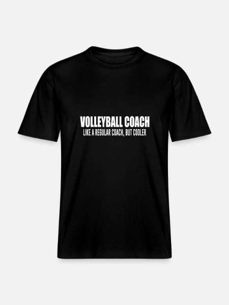 Volleybal Coach Gezegden Cadeau -  Uniseks RELAXED FIT bio-T-shirt - zwart
