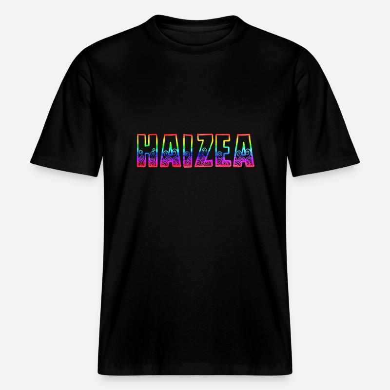 haizea rs regenbogen - RELAXED FIT Unisex Organic T-Shirt - Schwarz