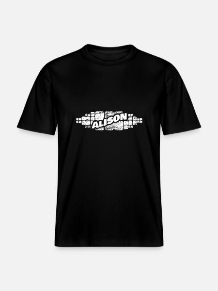 Alison - RELAXED FIT Unisex Organic T-Shirt - black