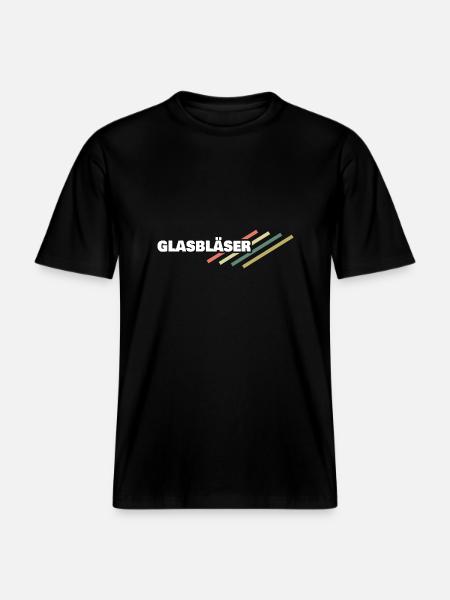 Gift for glassblower - RELAXED FIT Unisex Organic T-Shirt - black