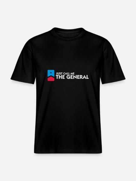Appelez-moi simplement le général -  T-shirt unisexe RELAXED FIT en coton bio - noir