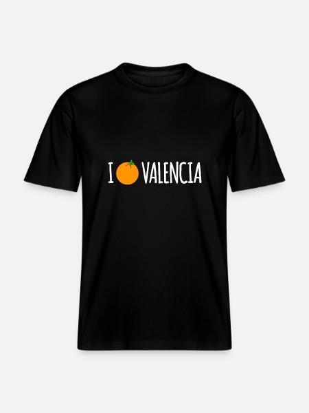 I Love Valencia -  RELAXED FIT Unisex Organic T-Shirt - black
