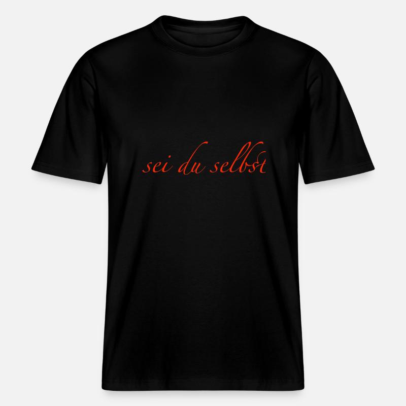 sei du selbst -  RELAXED FIT Unisex Organic T-Shirt - Schwarz