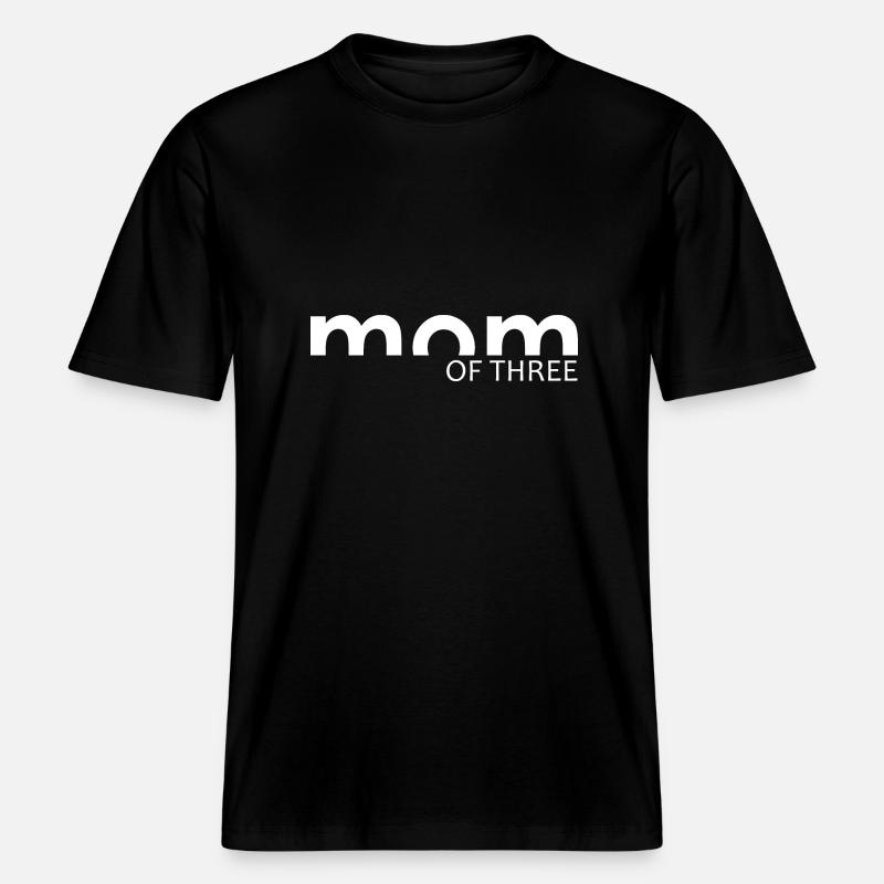 Mutter eines Kindes - MAMAN -  RELAXED FIT Unisex Organic T-Shirt - Schwarz