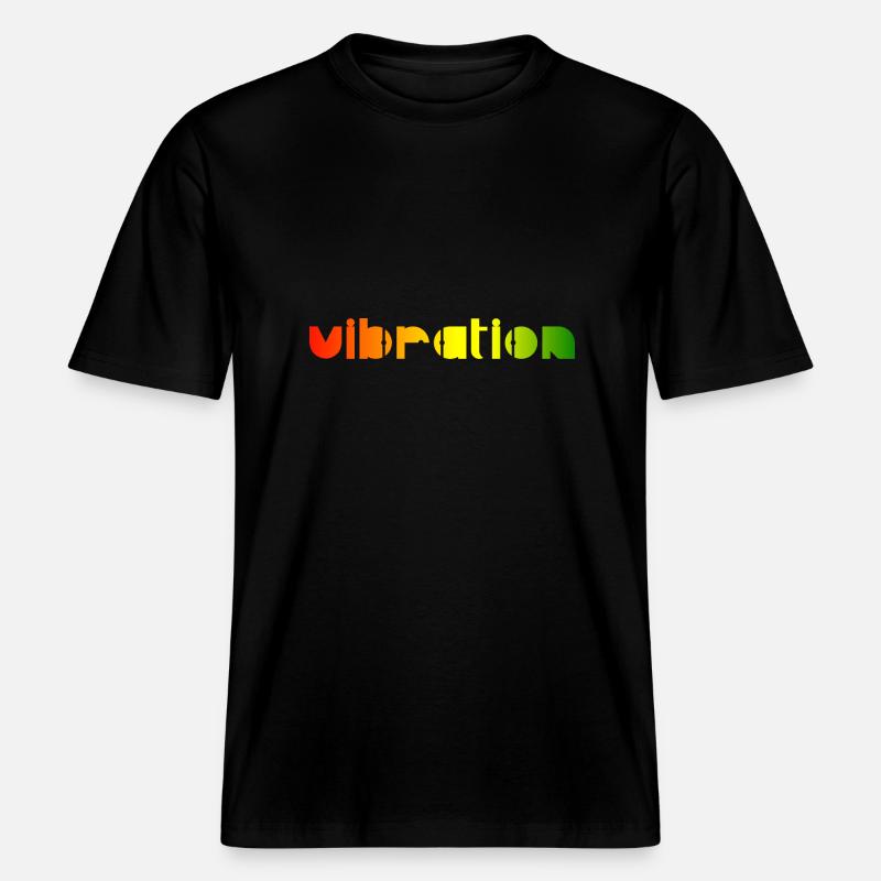 Vibration - Reggae -  T-shirt unisexe RELAXED FIT en coton bio - noir