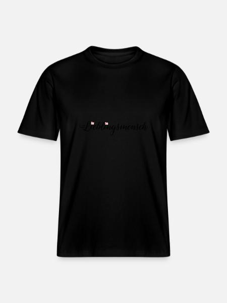 Lieblingsmensch -  RELAXED FIT Unisex Organic T-Shirt - Schwarz