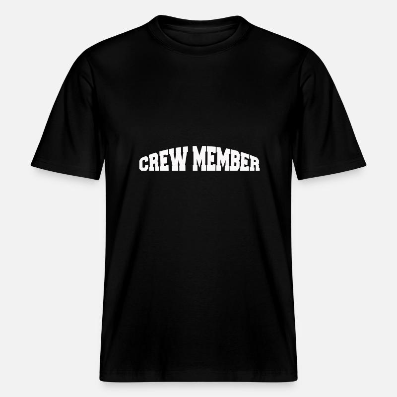 membre d’équipage -  T-shirt unisexe RELAXED FIT en coton bio - noir