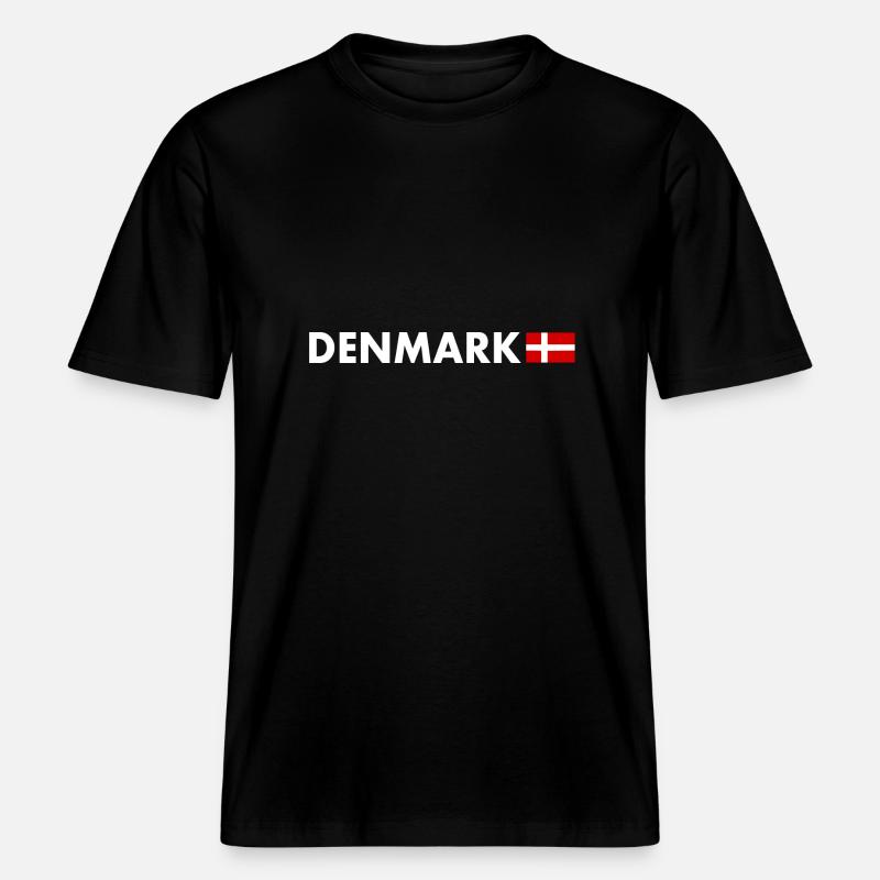 Danemark - T-shirt unisexe RELAXED FIT en coton bio - noir