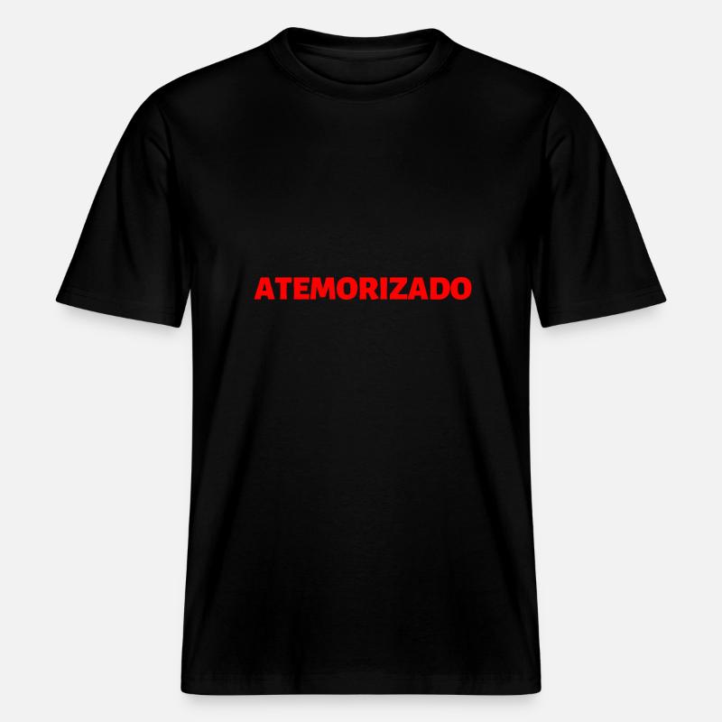 besorgt, ängstlich Spanisch Sprache -  RELAXED FIT Unisex Organic T-Shirt - Schwarz
