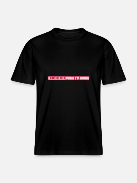 Aucune idée - T-shirt unisexe RELAXED FIT en coton bio - noir