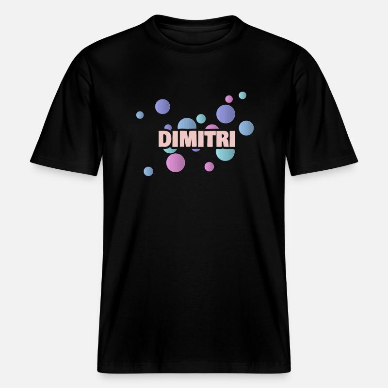 Dimitri Dimitri -  T-shirt unisexe RELAXED FIT en coton bio - noir