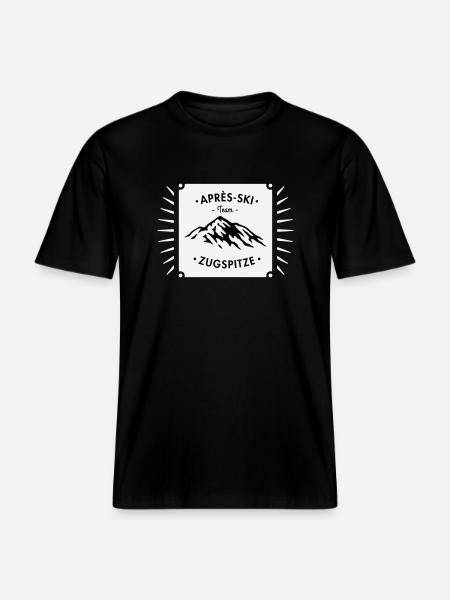 Après-Ski Zugspitze - RELAXED FIT Unisex Organic T-Shirt - black