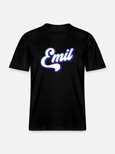 Emil | Couleurs changeantes -  T-shirt unisexe RELAXED FIT en coton bio - noir