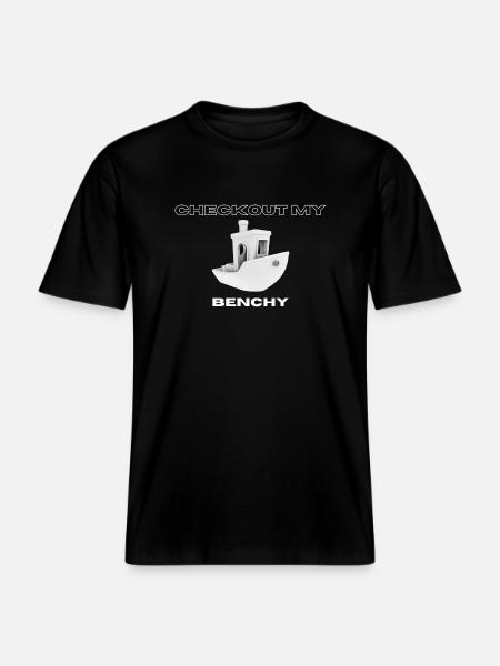Checkout my Benchy - RELAXED FIT Unisex Organic T-Shirt - Schwarz